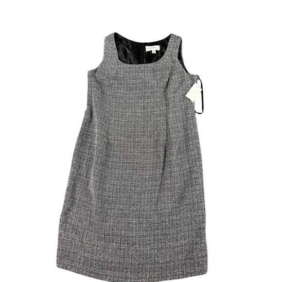 Danny & Nicole Women's Gray Tweed Dress & Matching Jacket Set Size 14P NWT - Picture 2 of 13